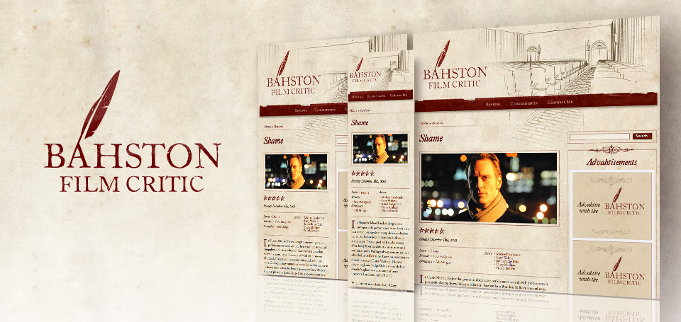 Bahston Film Critic Identity and Responsive Website Design