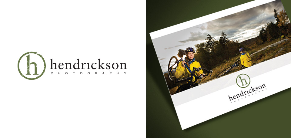The new identity and postcard design for Hendrickson Photography. 