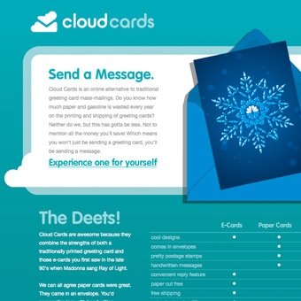 Cloud Cards Website